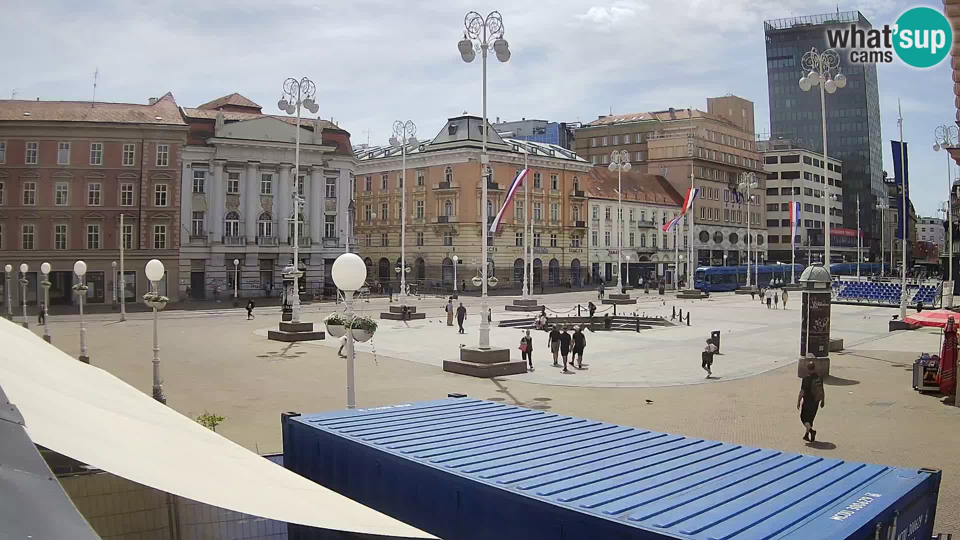 Zagreb camera en vivo plaza Bana Jelačić