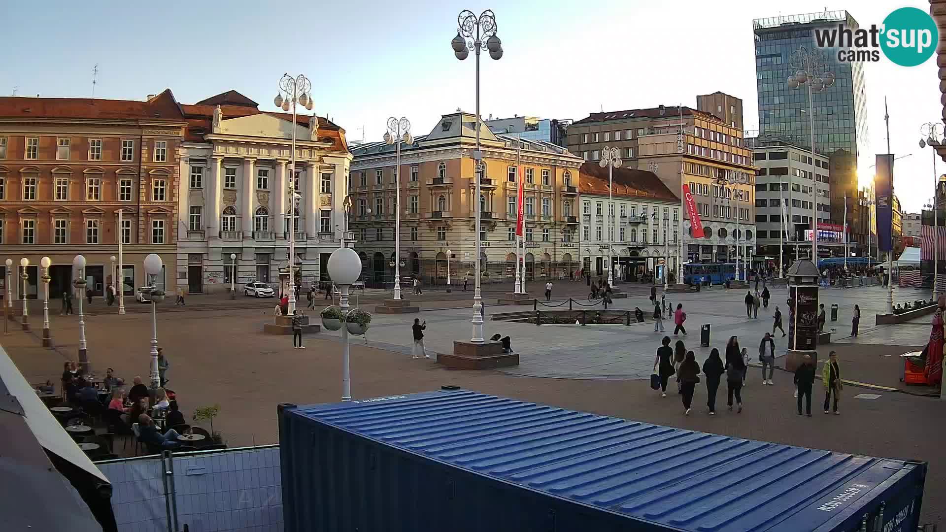 Zagreb camera en vivo plaza Bana Jelačić