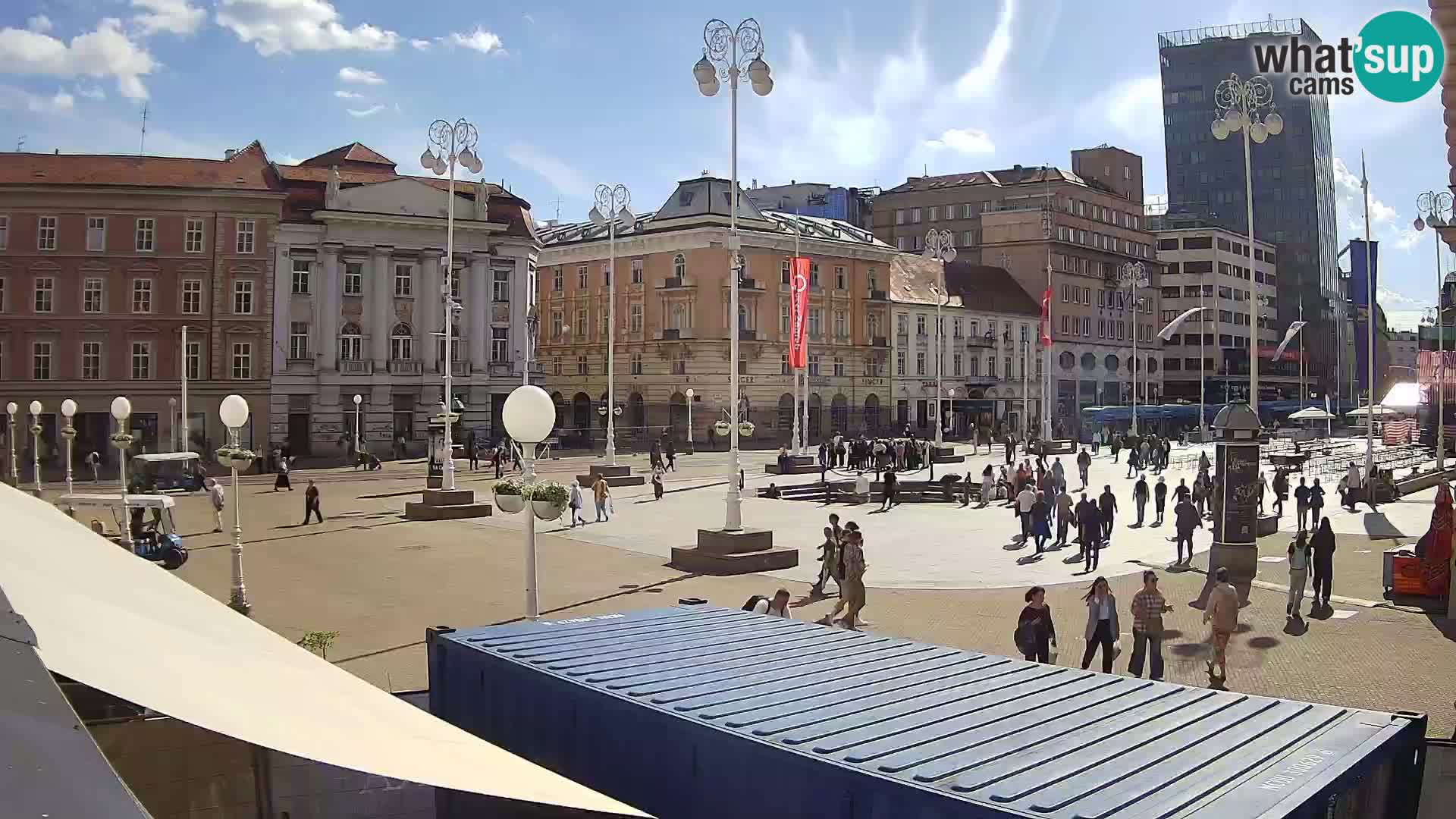 Zagreb Live Webcam Platz Bana Jelačić
