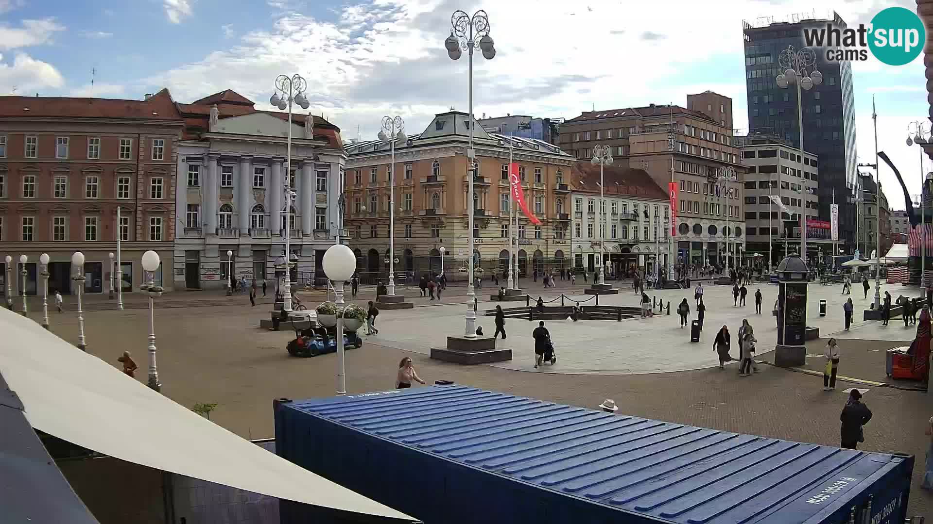 Zagreb Live Webcam Platz Bana Jelačić