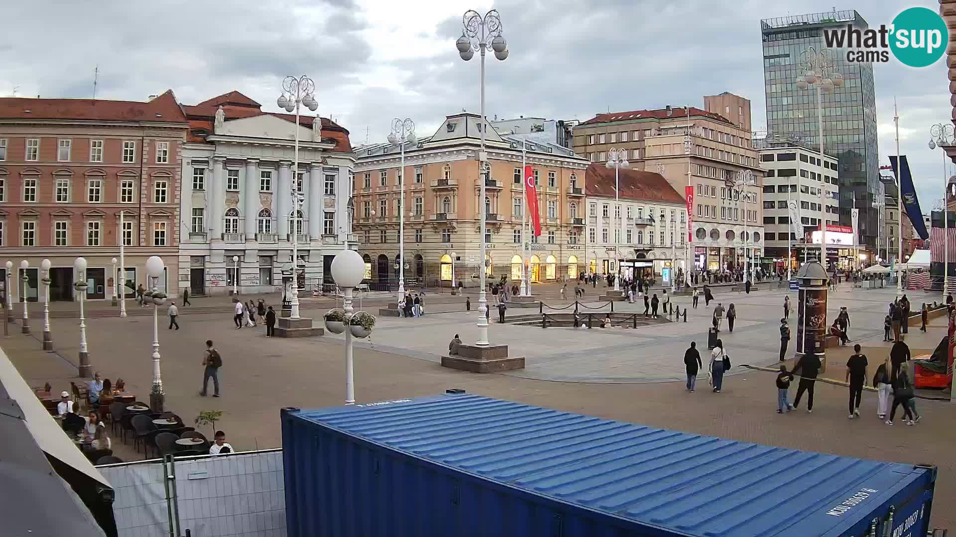 Zagreb web kamera trg Bana Jelačića