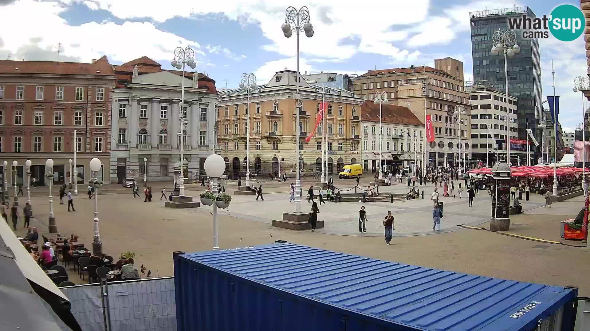 Zagreb Live Webcam Platz Bana Jelačić