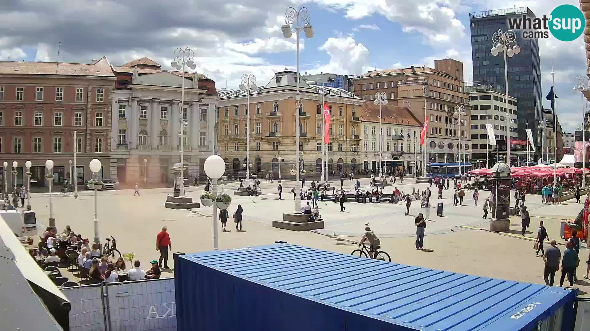 Zagreb Live Webcam Platz Bana Jelačić