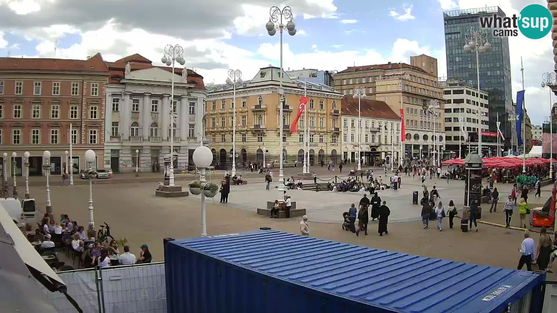 Zagreb web kamera trg Bana Jelačića