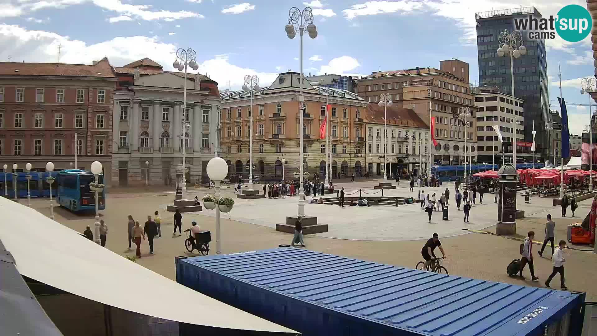 Zagreb camera en vivo plaza Bana Jelačić