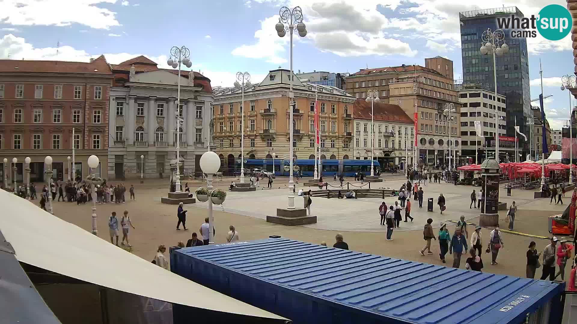 Zagreb web kamera trg Bana Jelačića