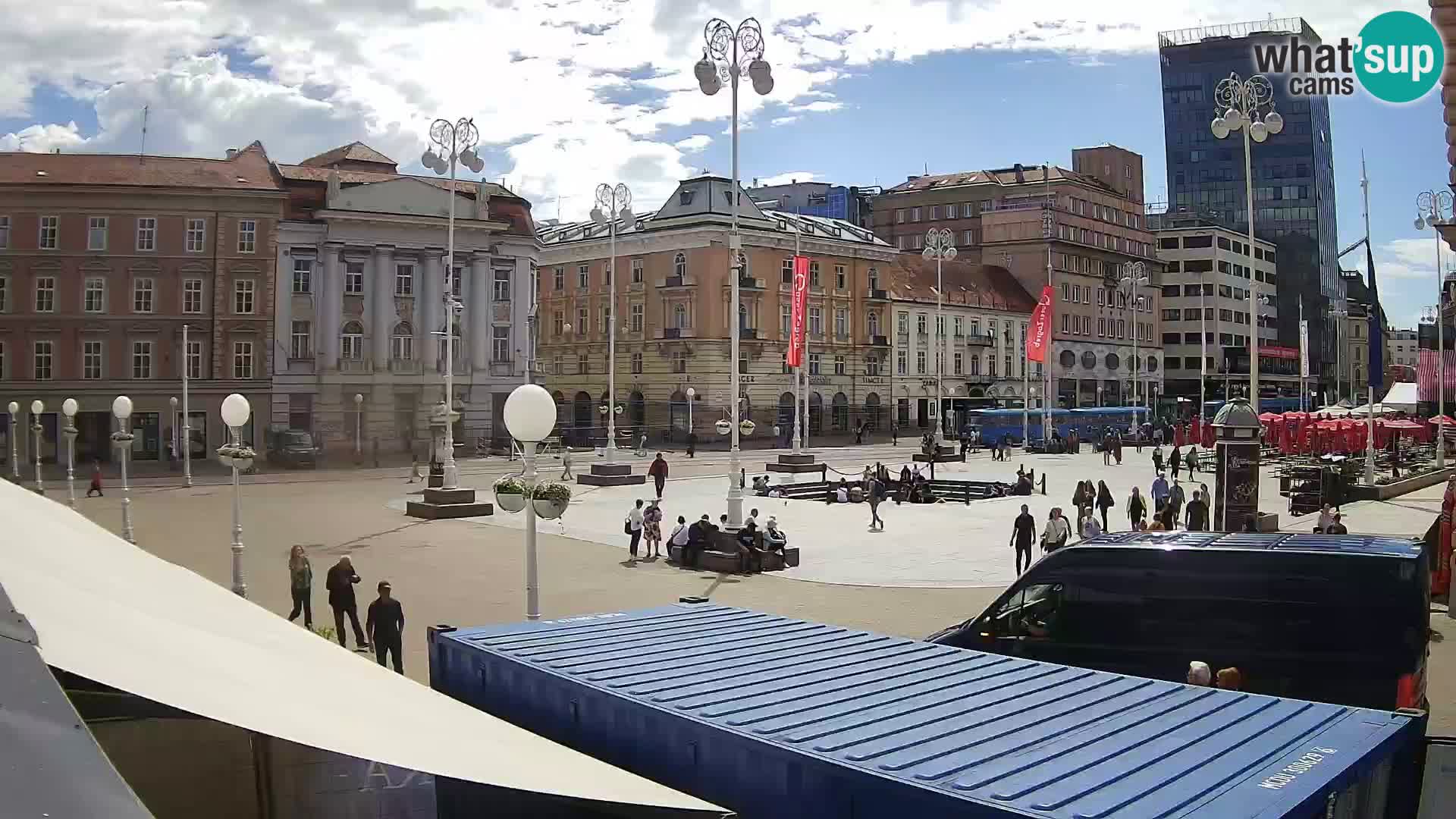 Zagreb camera en vivo plaza Bana Jelačić