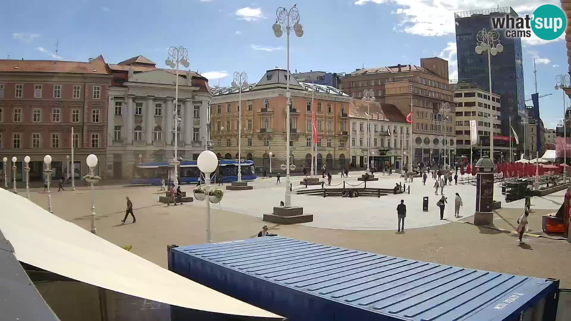 Zagreb web kamera trg Bana Jelačića