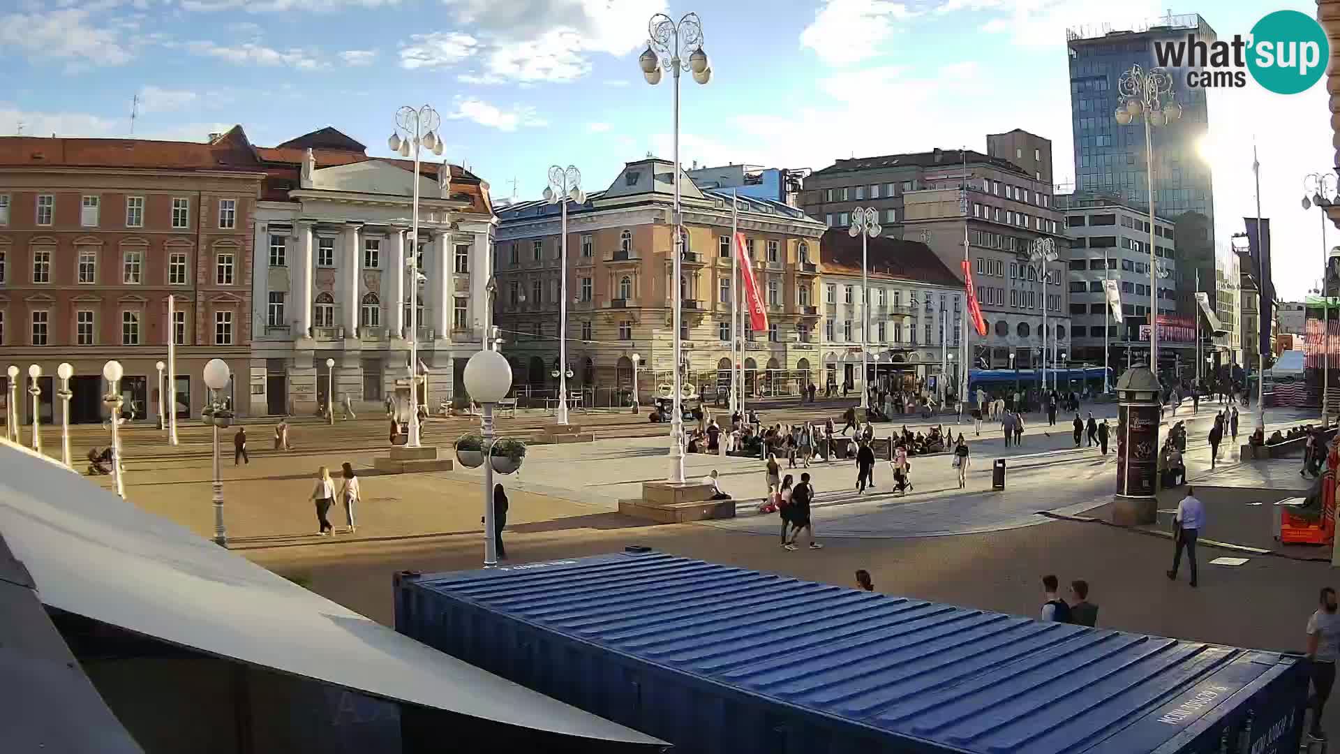 Zagreb web kamera trg Bana Jelačića