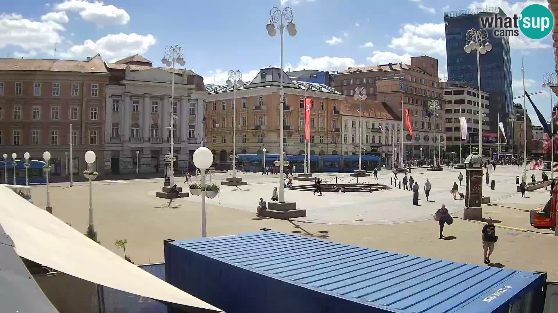 Zagabria Live Webcam piazza Bana Jelačić