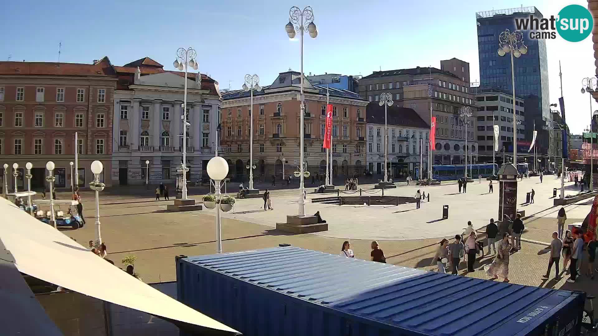 Zagreb Live Webcam Platz Bana Jelačić