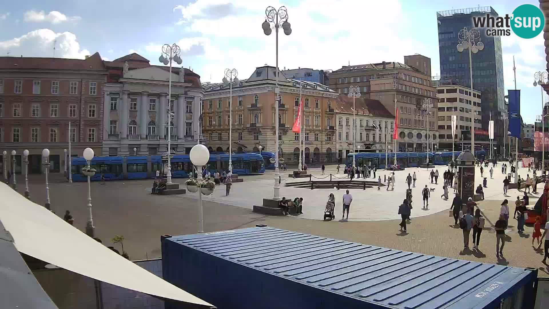 Zagreb web kamera trg Bana Jelačića