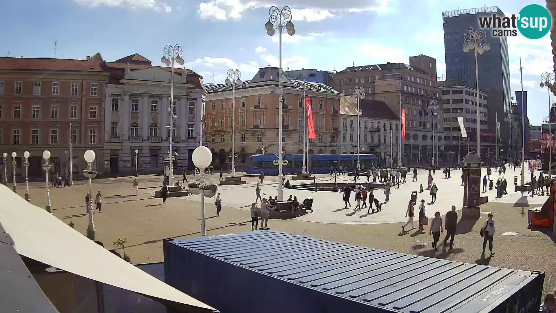 Zagreb web kamera trg Bana Jelačića
