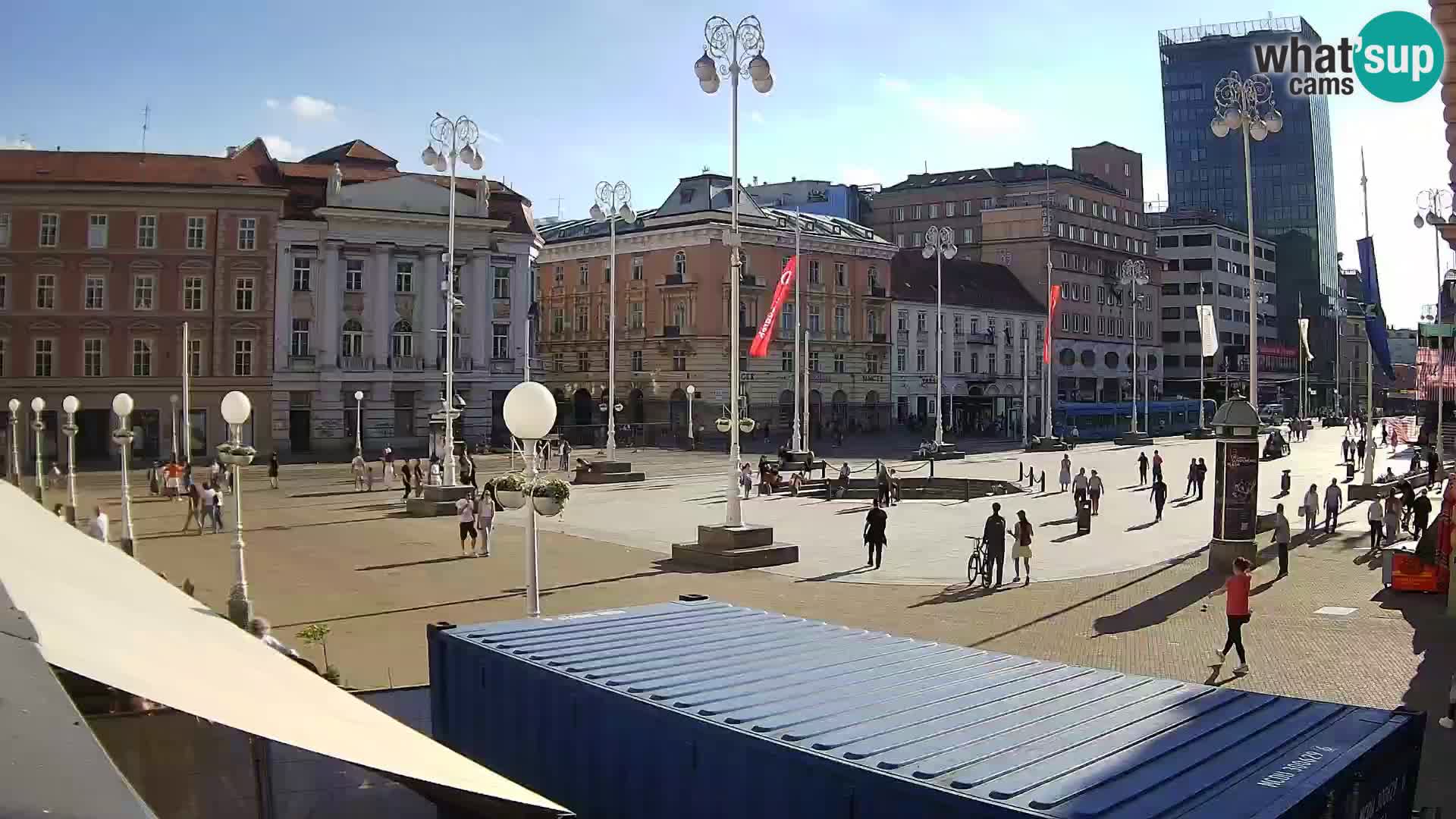 Zagreb web kamera trg Bana Jelačića