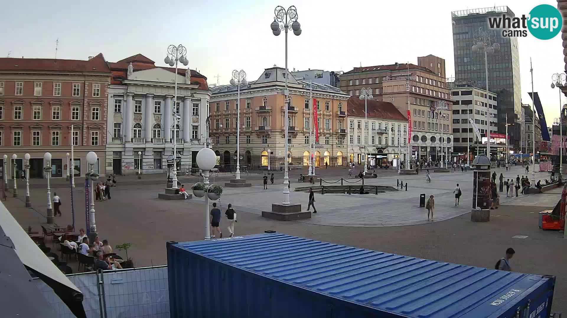 Zagreb web kamera trg Bana Jelačića
