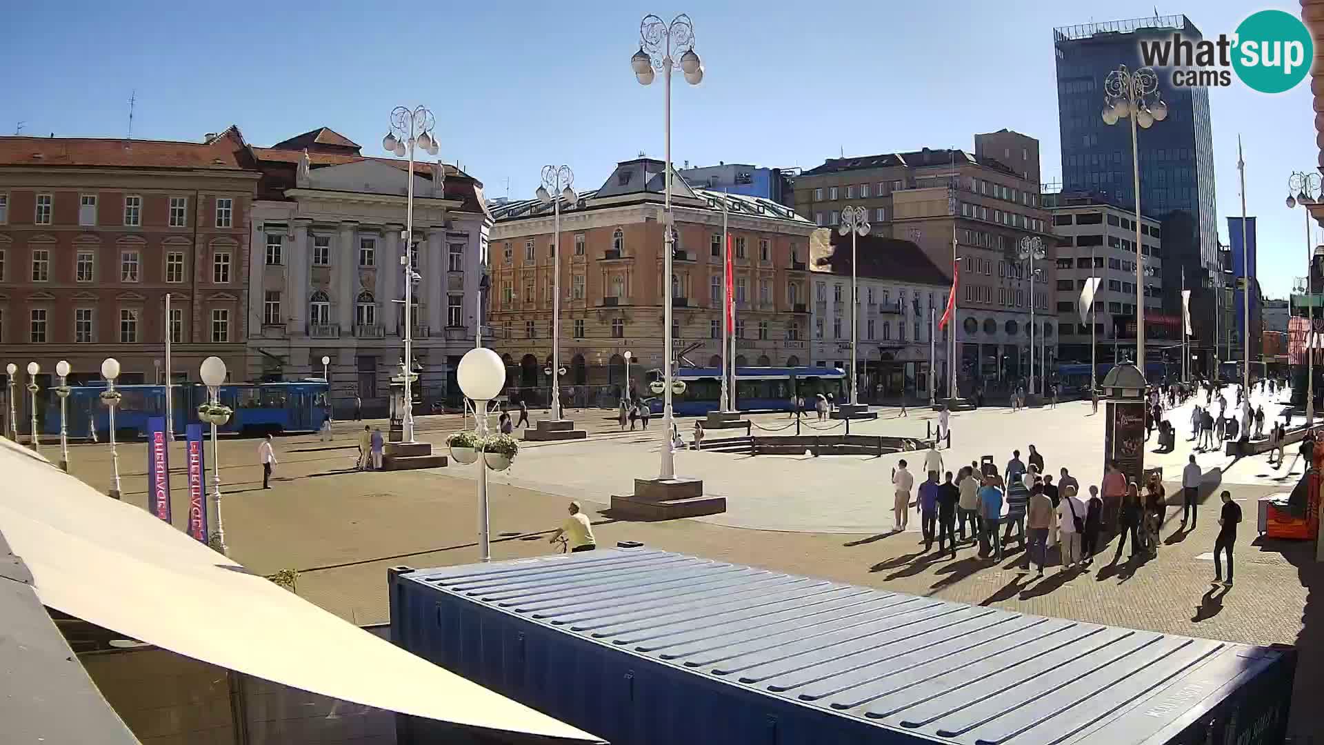 Zagreb Live Webcam Platz Bana Jelačić