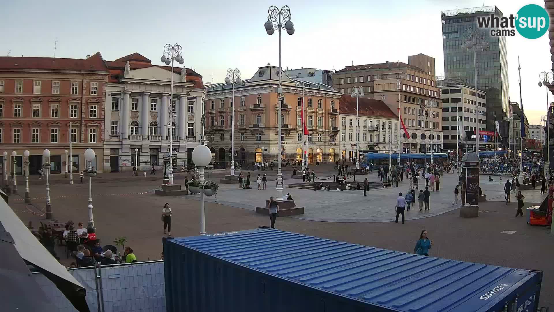 Zagreb web kamera trg Bana Jelačića