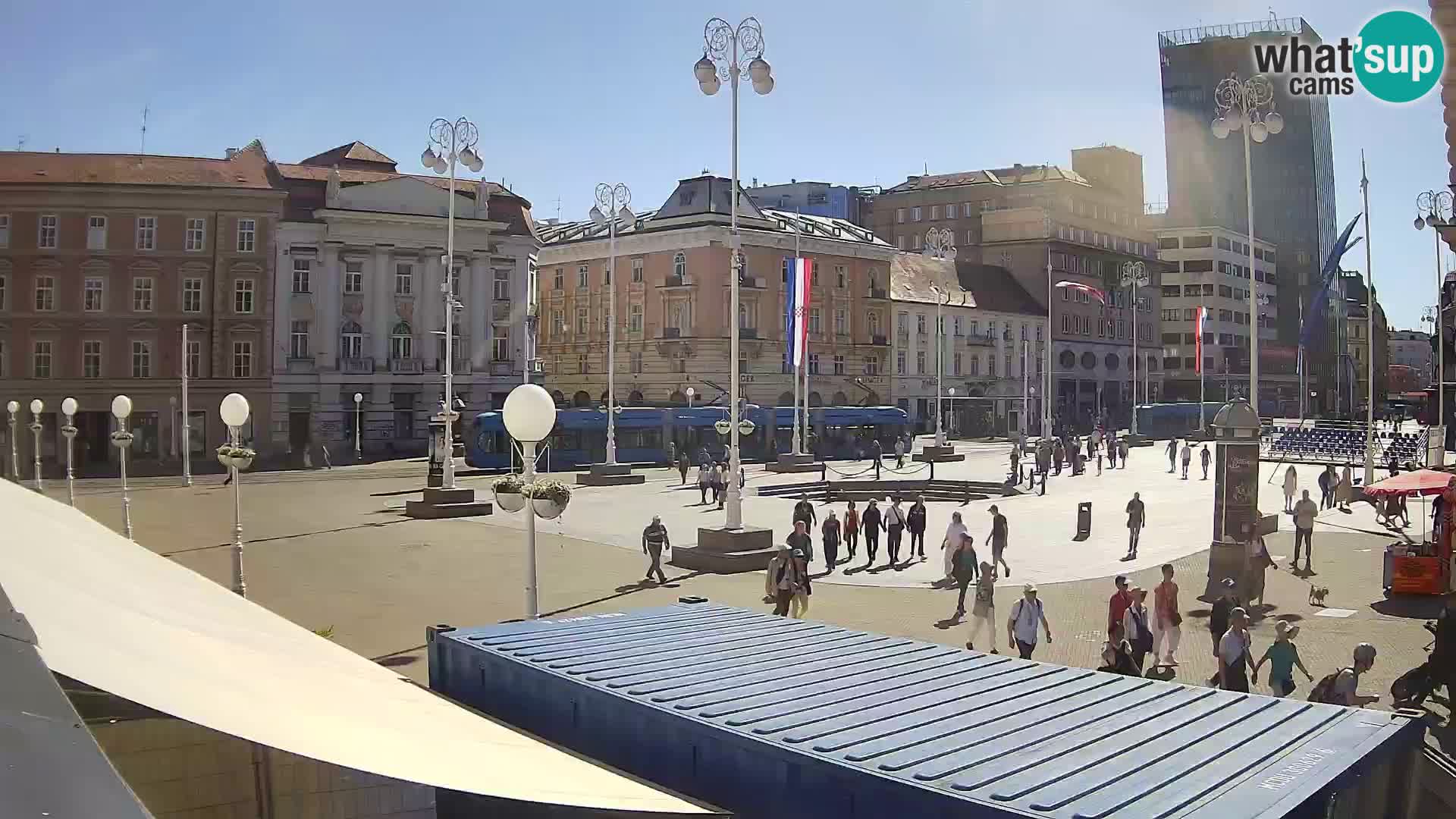 Zagreb Live Webcam Platz Bana Jelačić