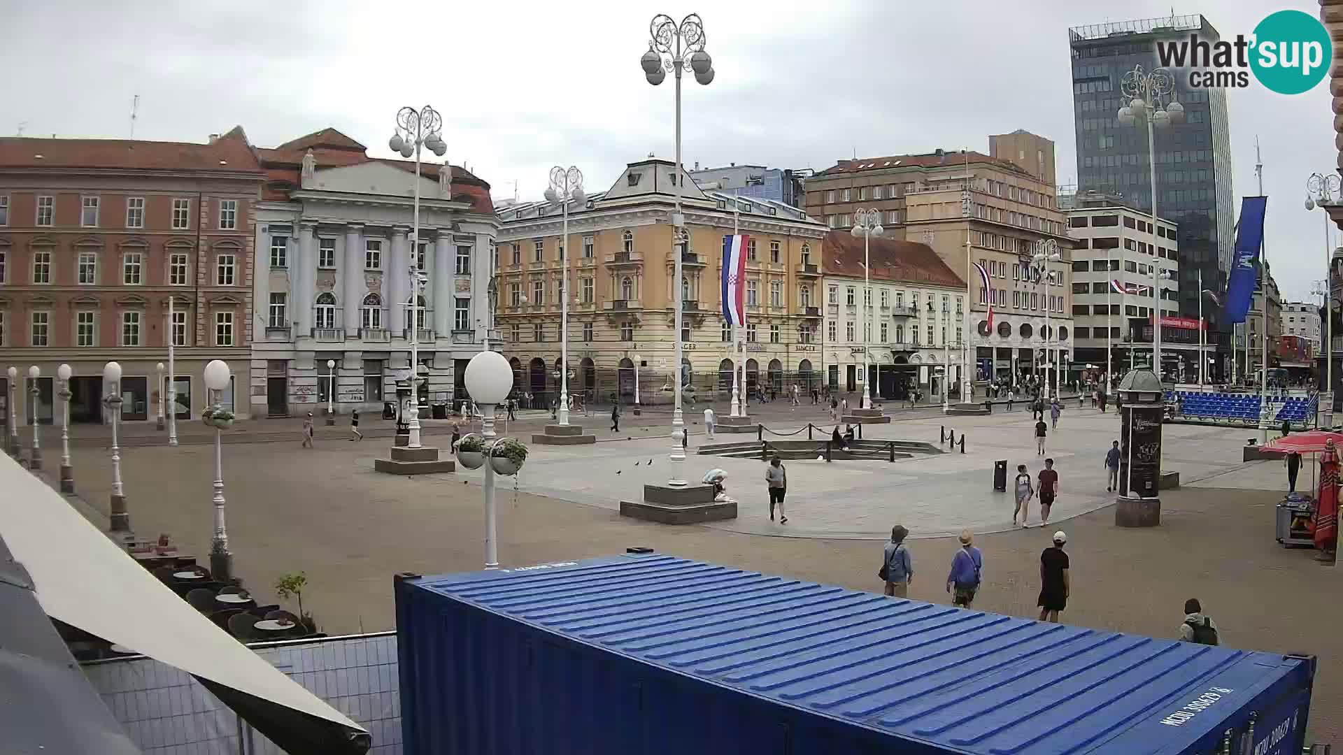 Zagreb Live Webcam Platz Bana Jelačić