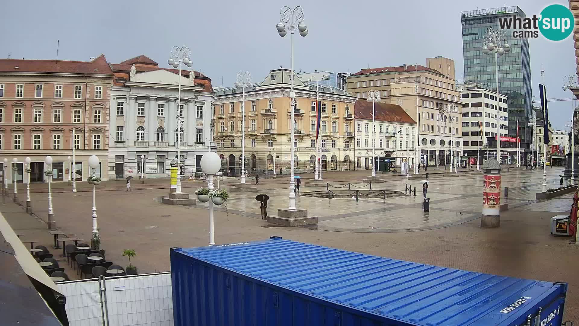 Zagreb web kamera trg Bana Jelačića