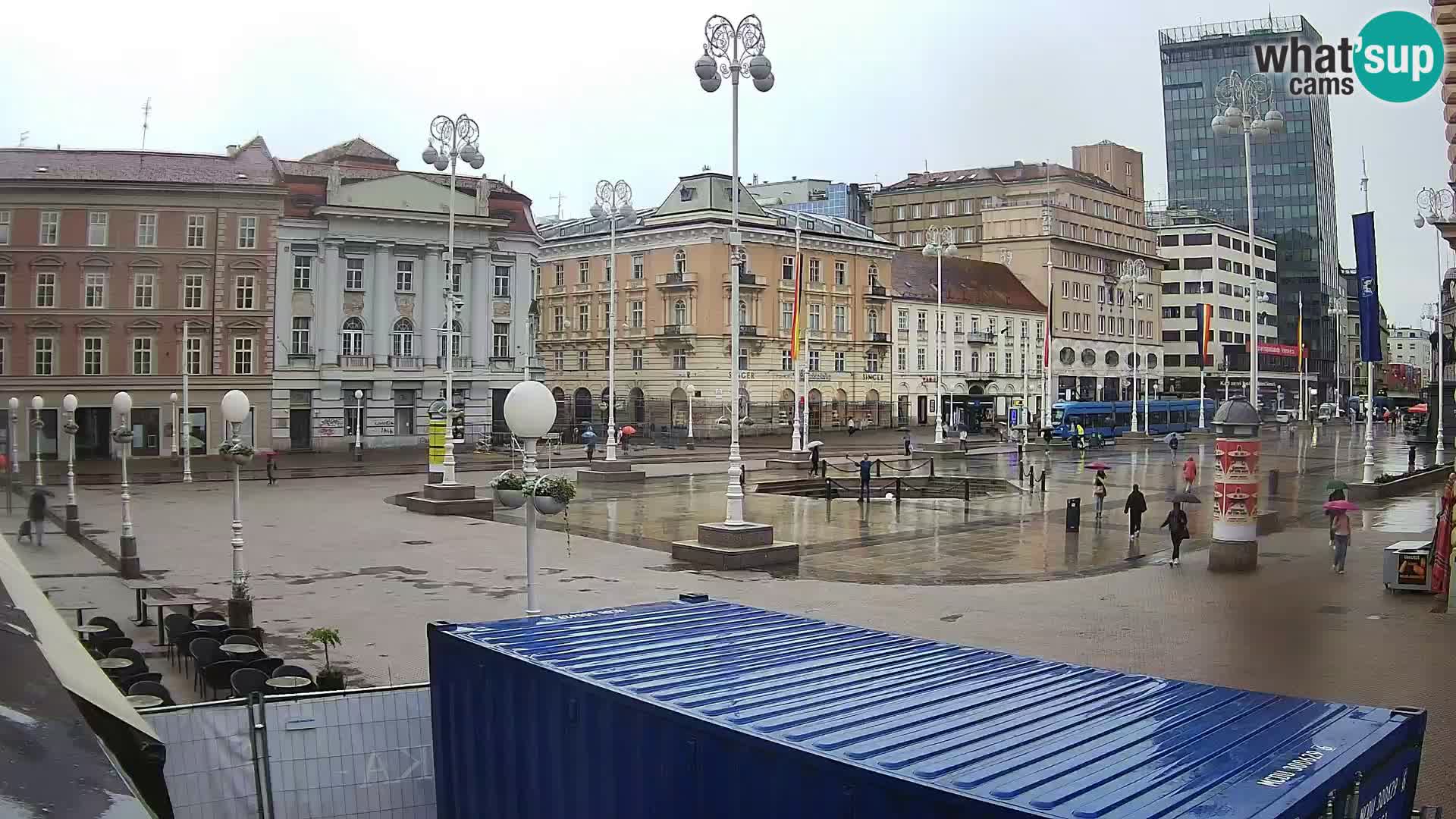 Zagreb web kamera trg Bana Jelačića