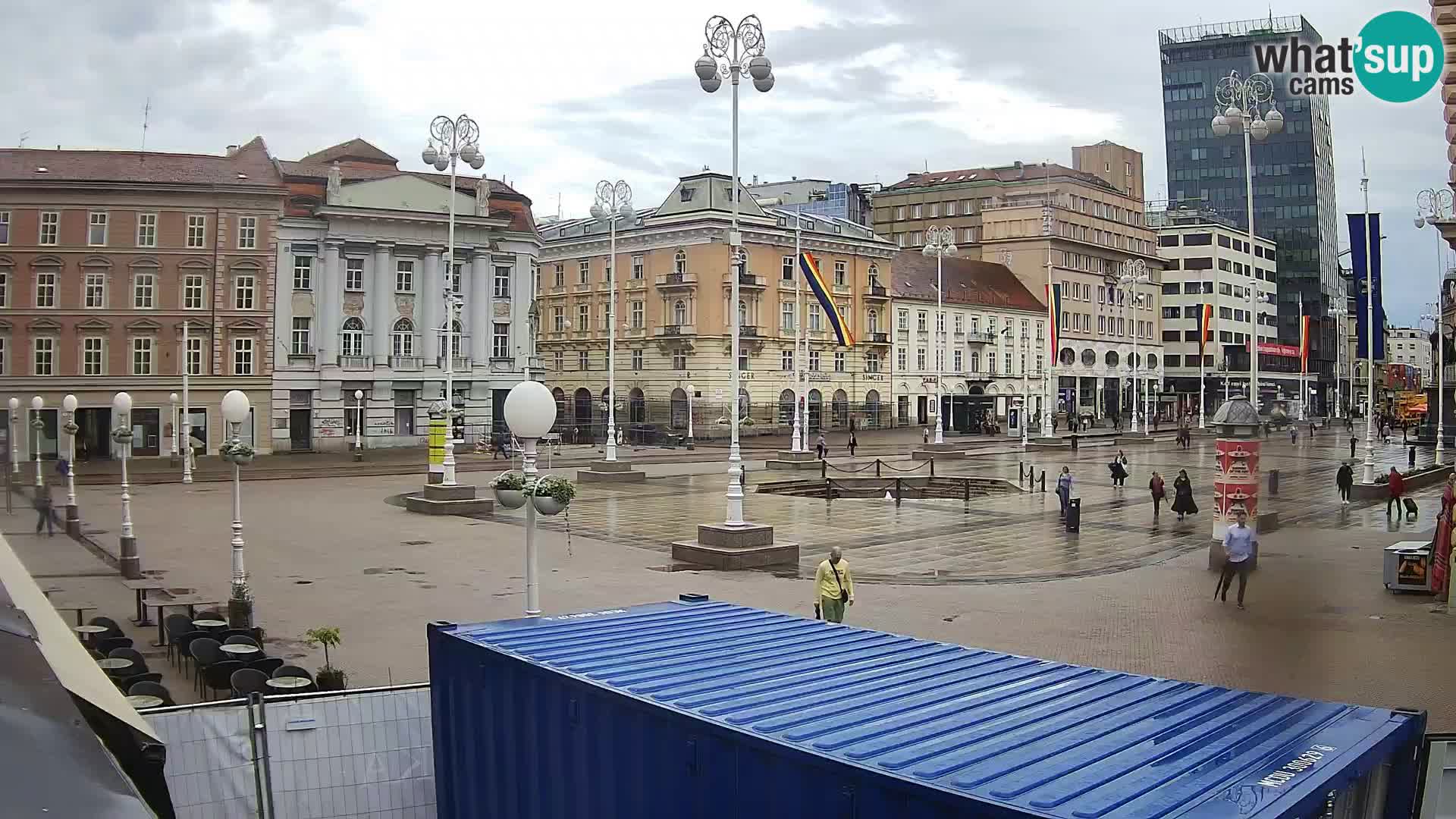 Zagreb web kamera trg Bana Jelačića