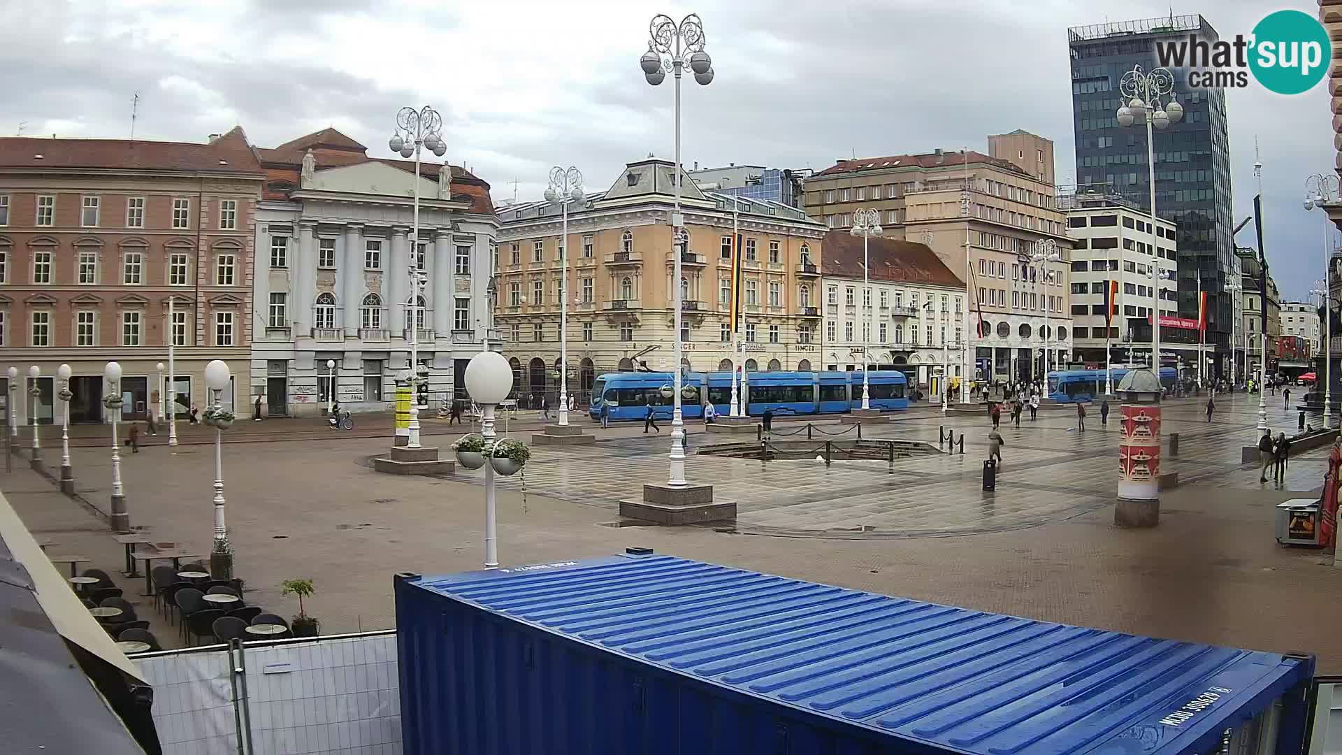 Zagreb web kamera trg Bana Jelačića