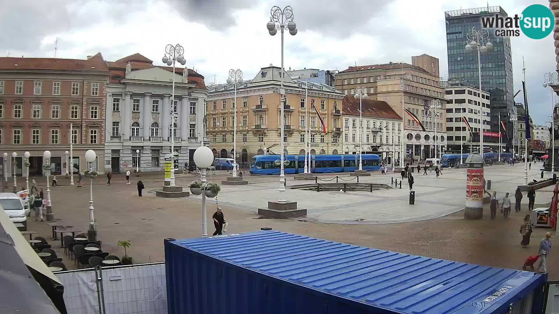 Zagreb web kamera trg Bana Jelačića