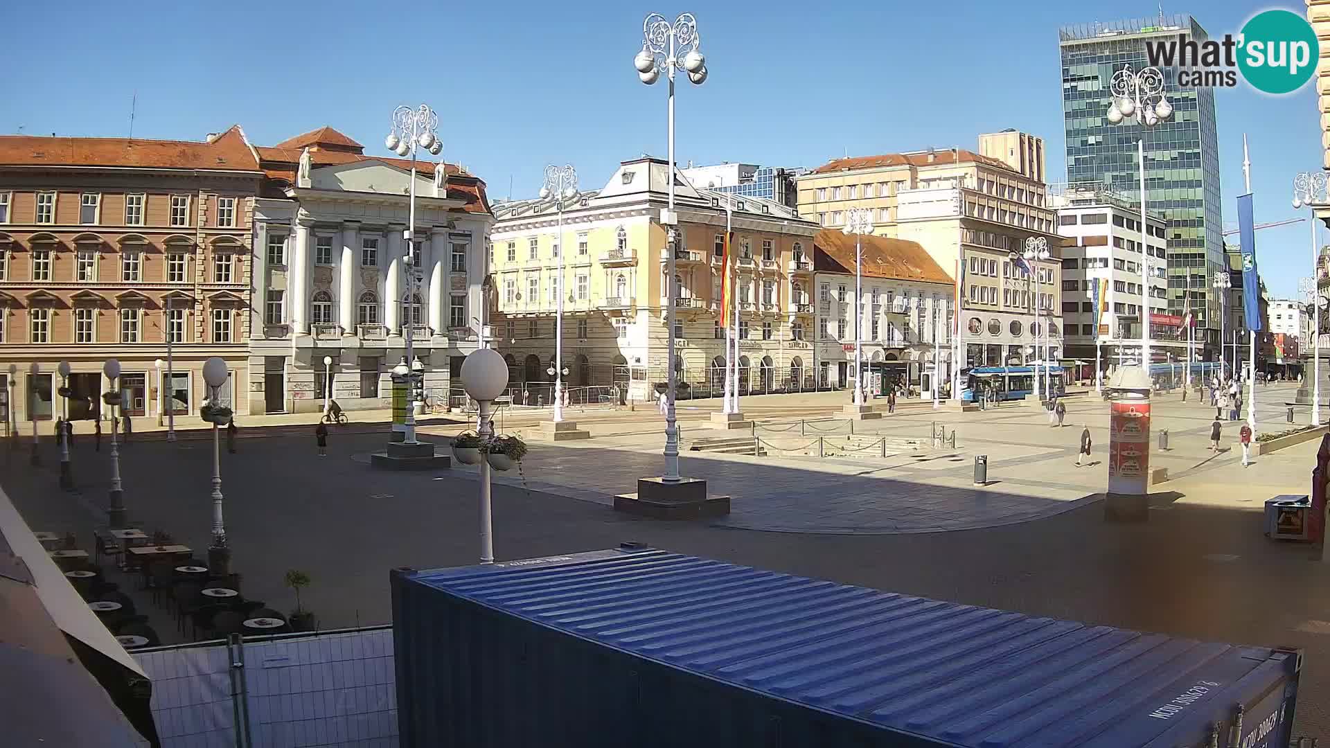 Zagreb camera en vivo plaza Bana Jelačić