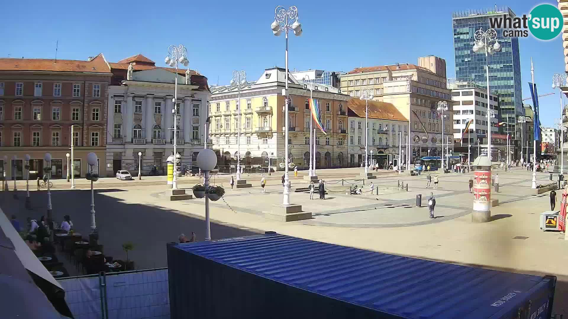 Zagreb camera en vivo plaza Bana Jelačić