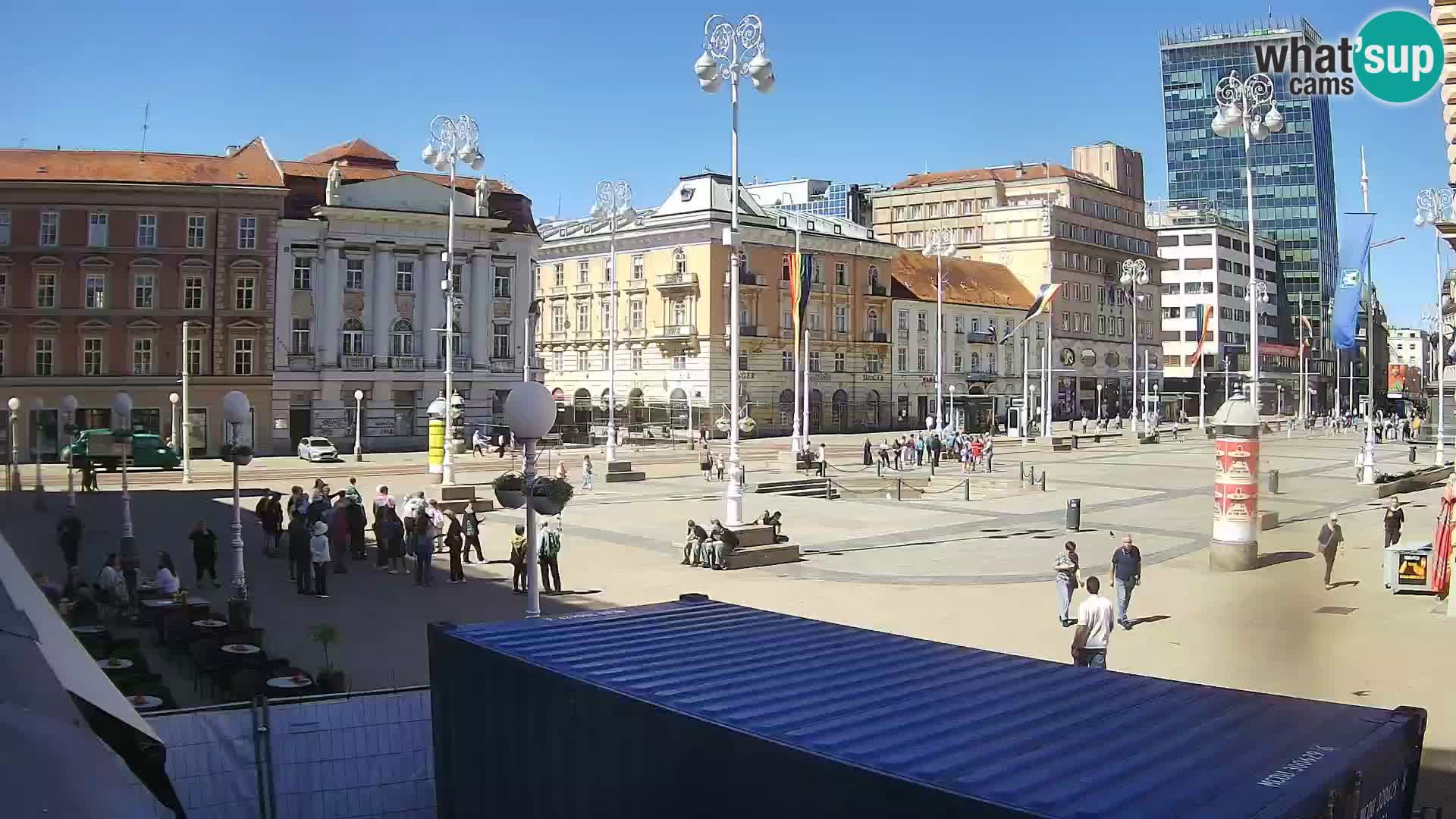 Zagreb camera en vivo plaza Bana Jelačić