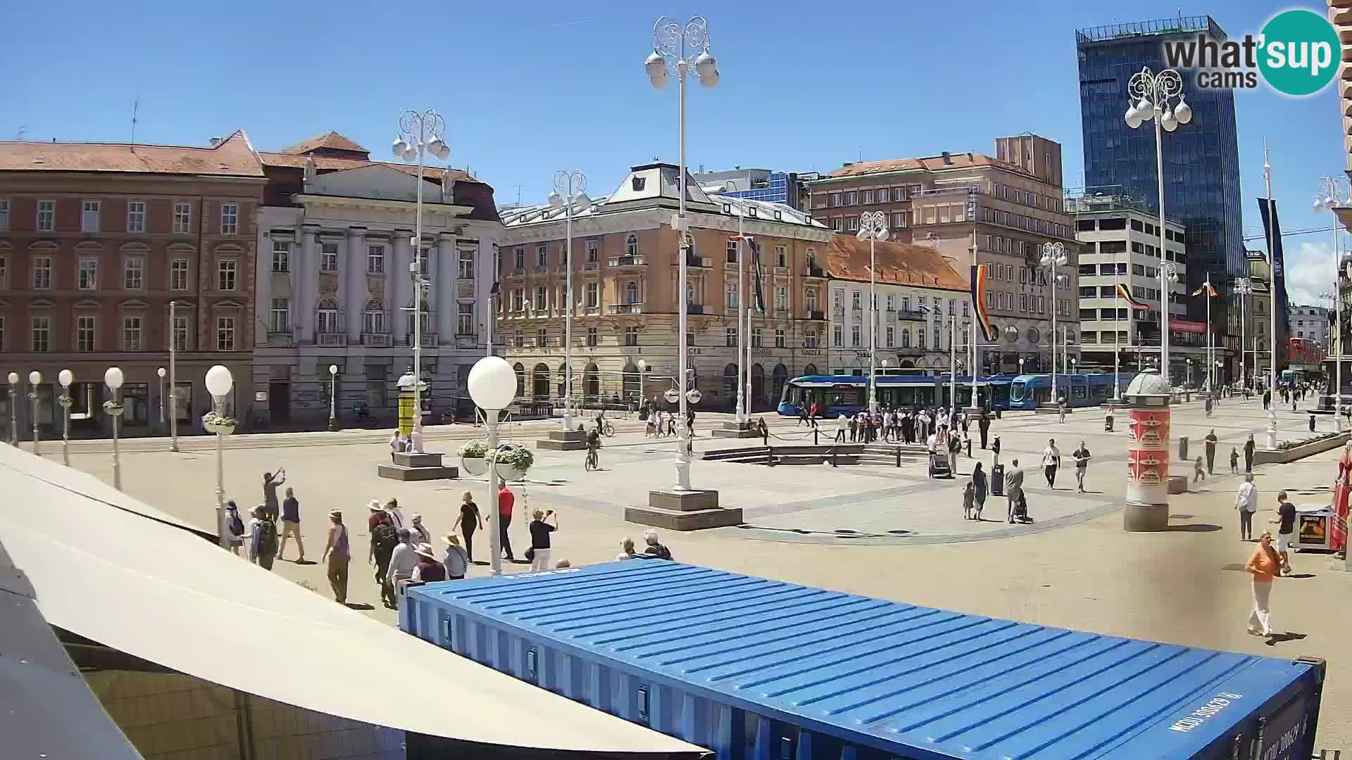 Zagreb camera en vivo plaza Bana Jelačić
