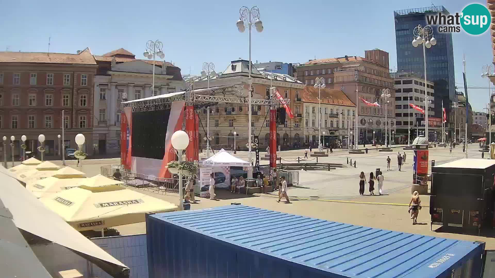 Zagreb Live Webcam – Bana Jelačić square
