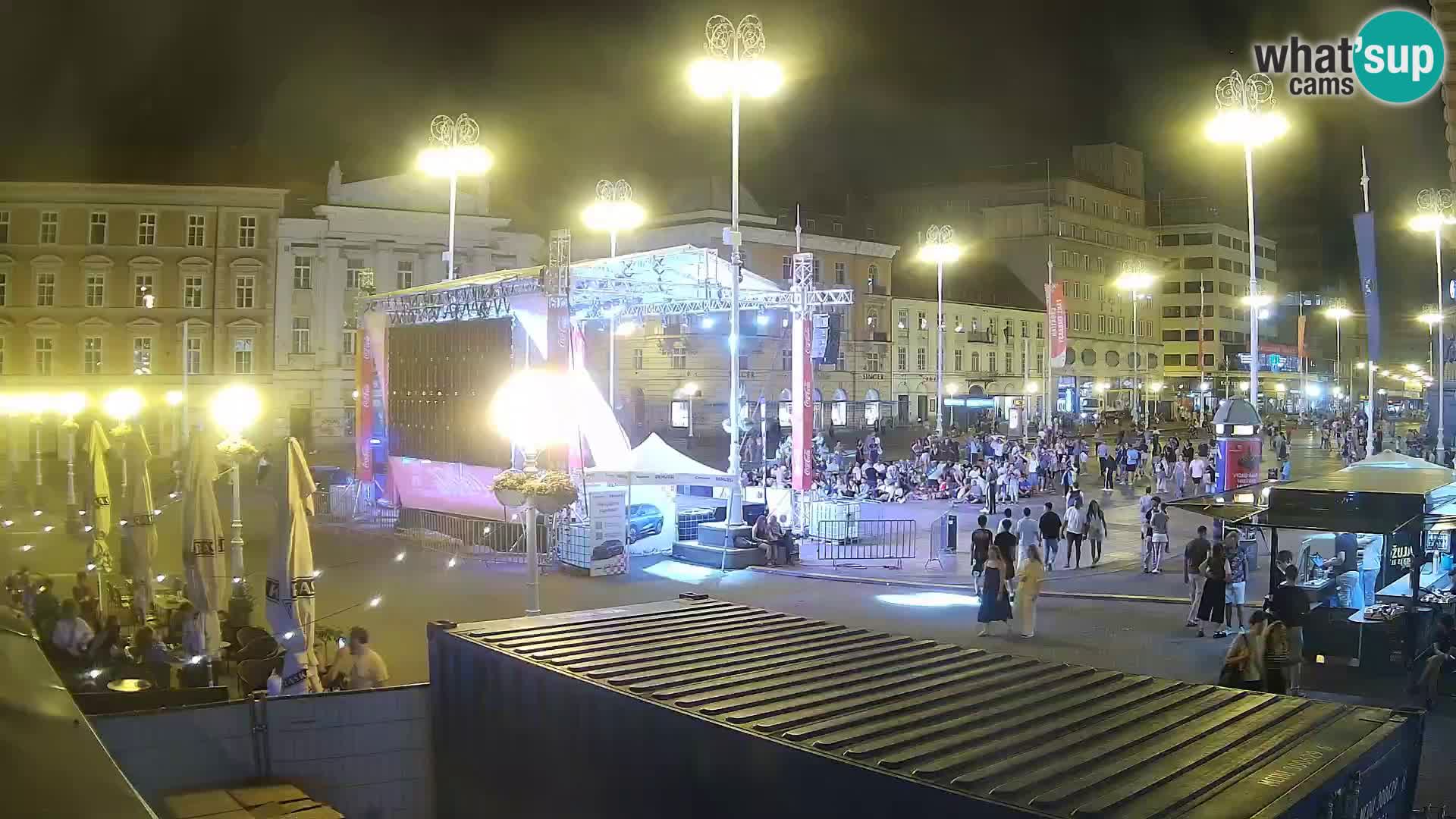 Zagreb camera en vivo plaza Bana Jelačić