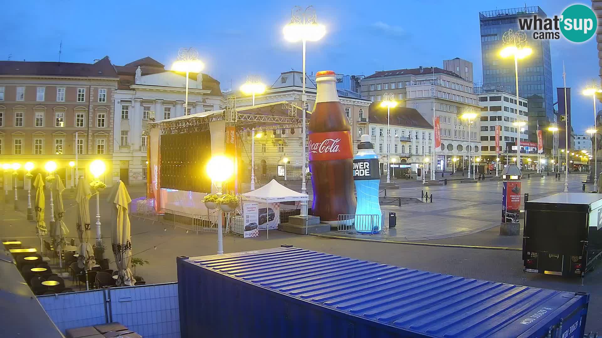 Zagreb camera en vivo plaza Bana Jelačić