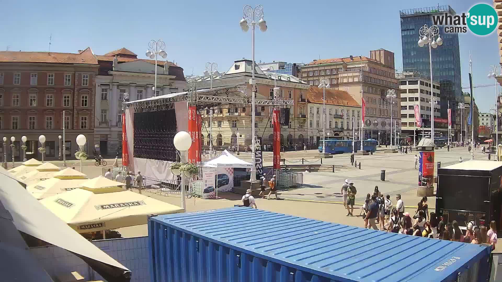 Zagreb Live Webcam Platz Bana Jelačić