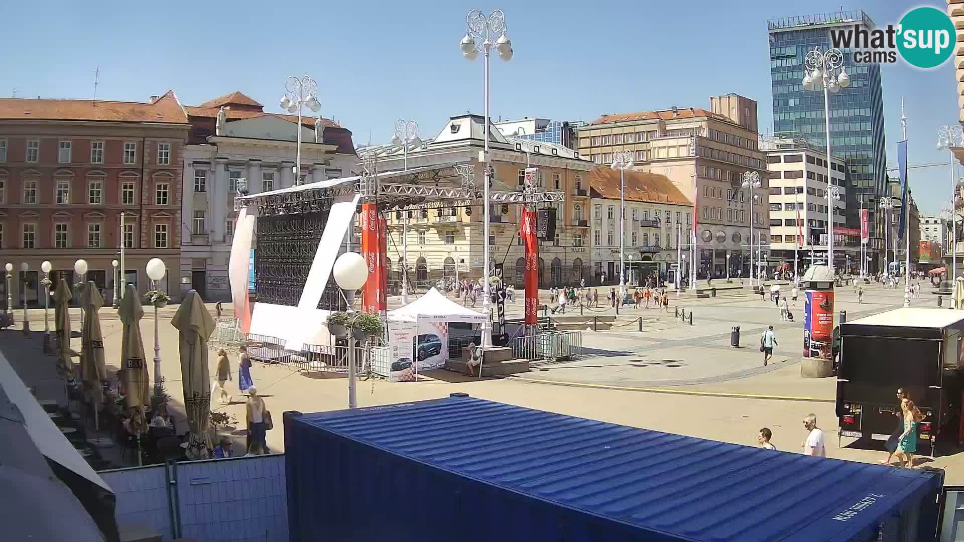 Zagreb web kamera trg Bana Jelačića