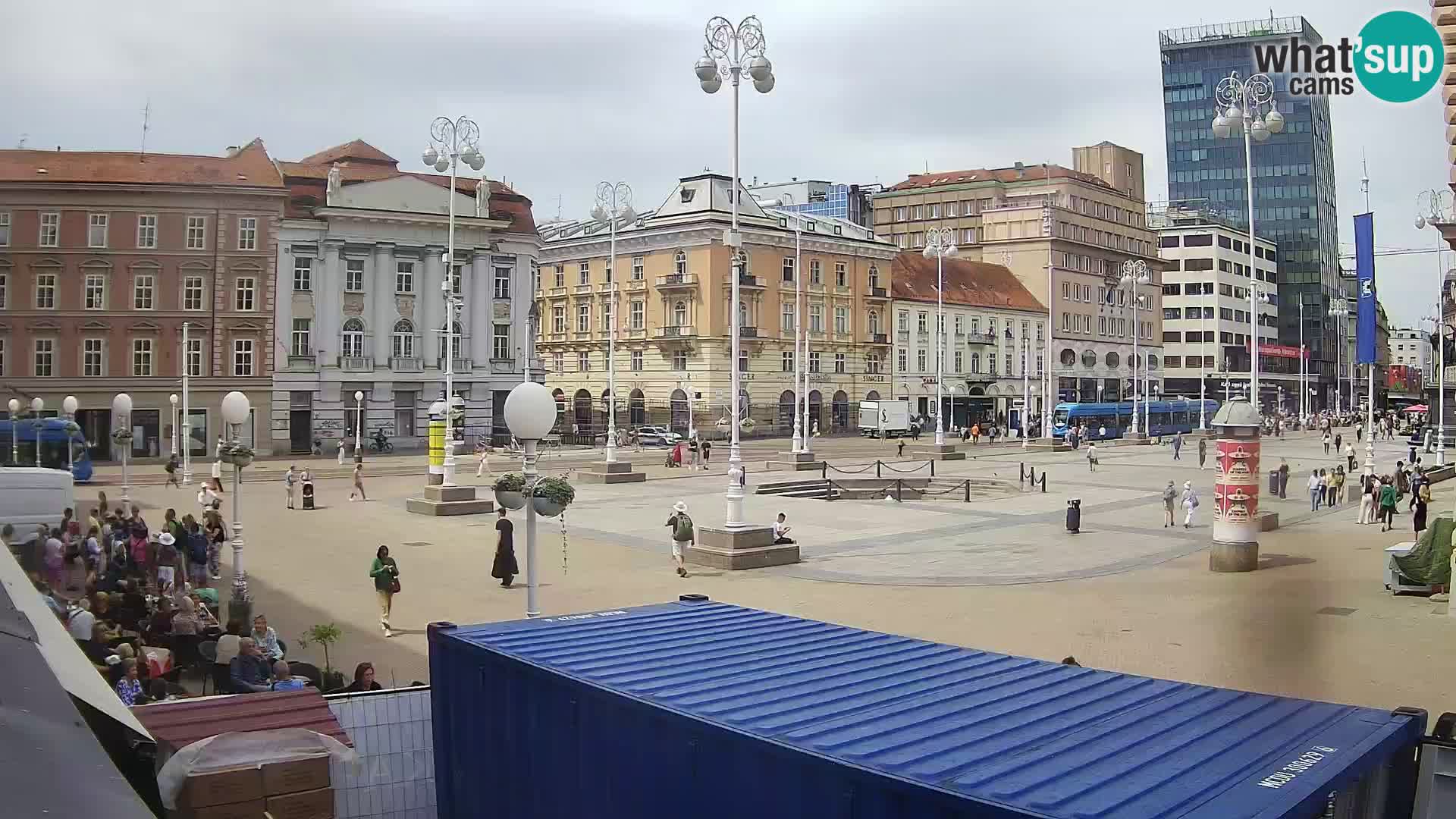 Zagreb camera en vivo plaza Bana Jelačić