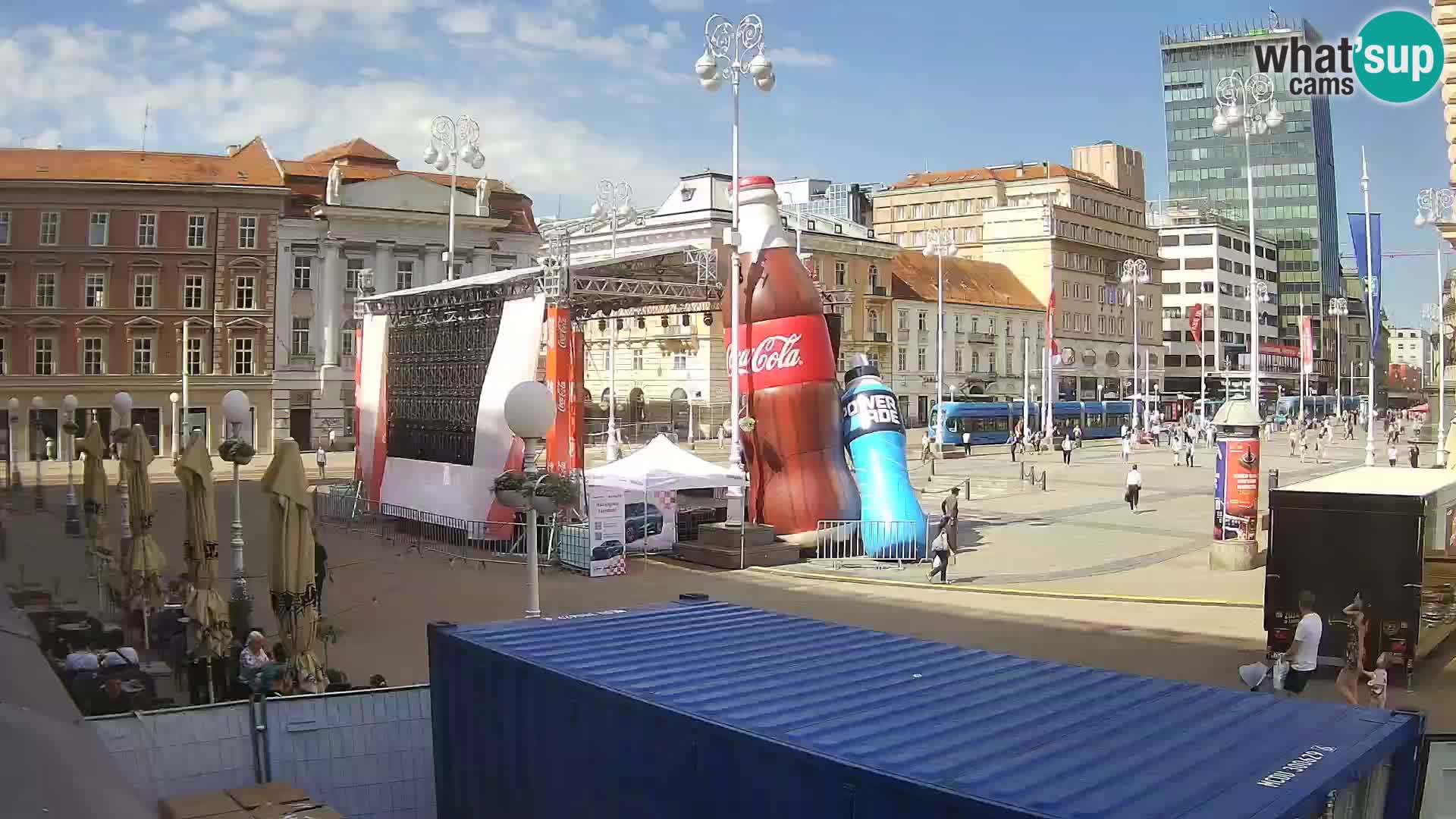 Zagreb camera en vivo plaza Bana Jelačić