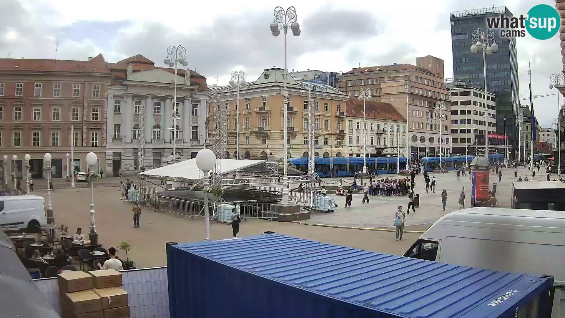 Zagreb camera en vivo plaza Bana Jelačić