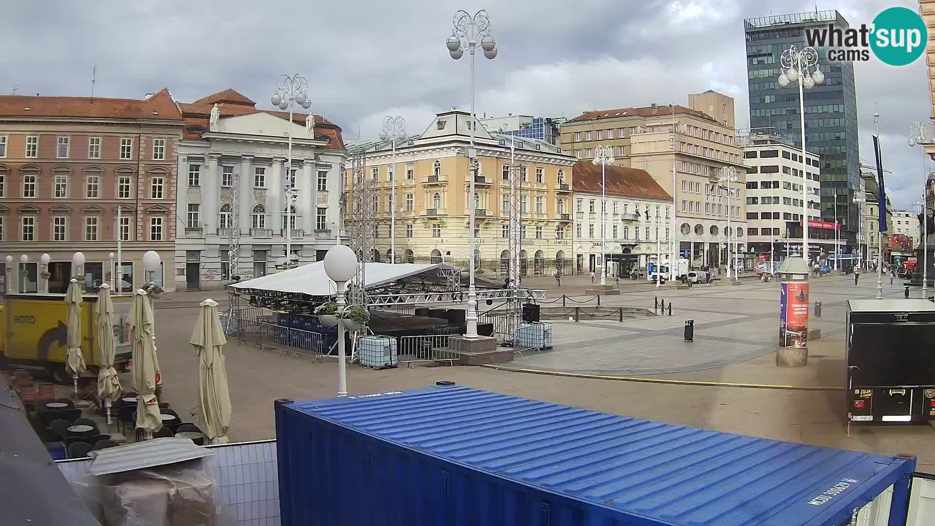 Zagreb Live Webcam Platz Bana Jelačić