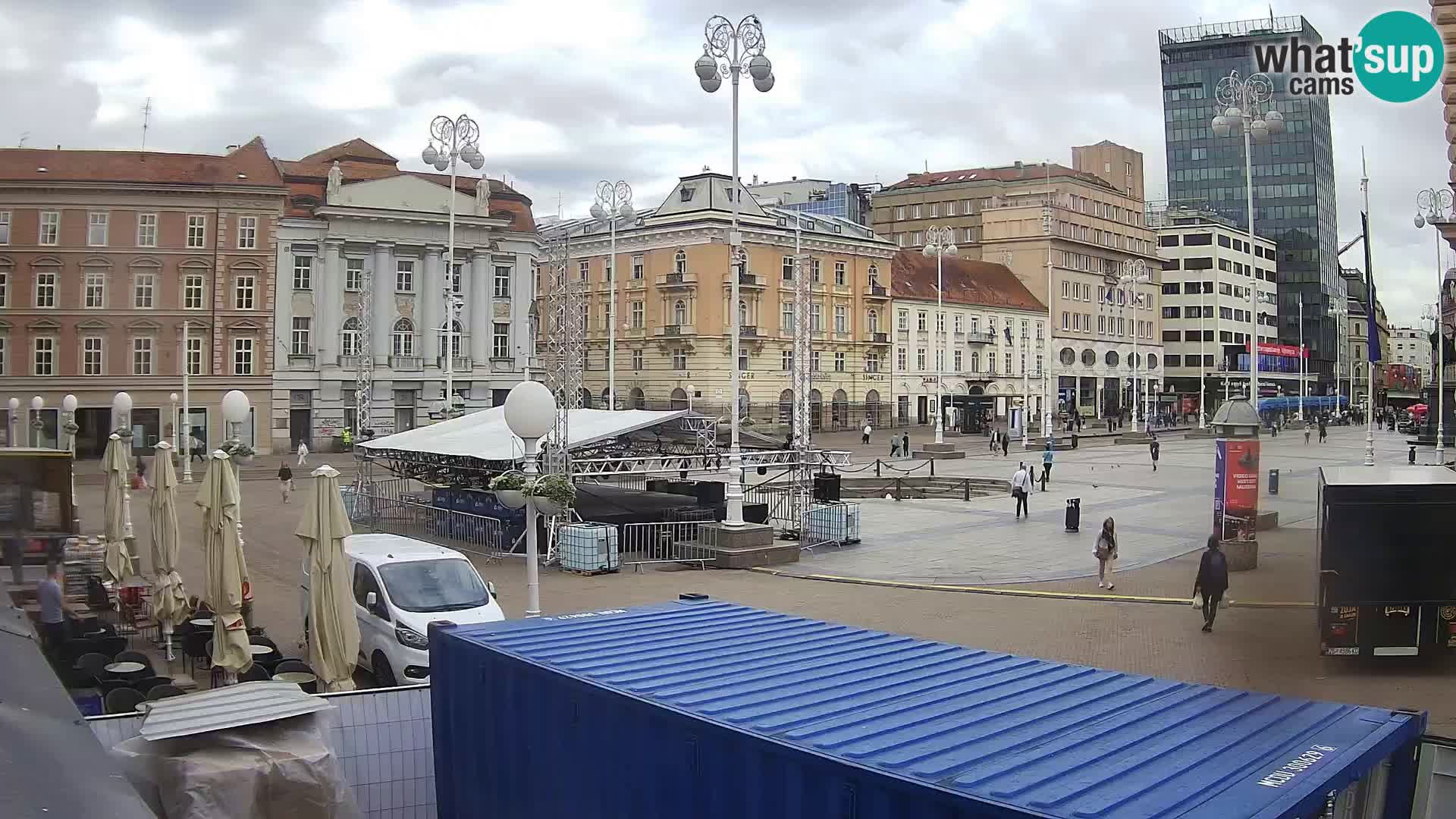 Zagreb Live Webcam Platz Bana Jelačić