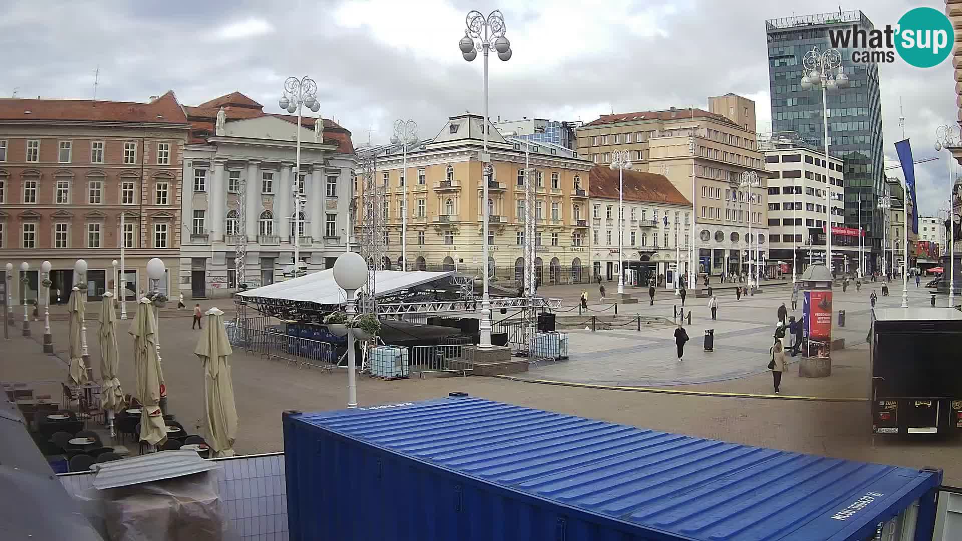 Zagreb Live Webcam Platz Bana Jelačić