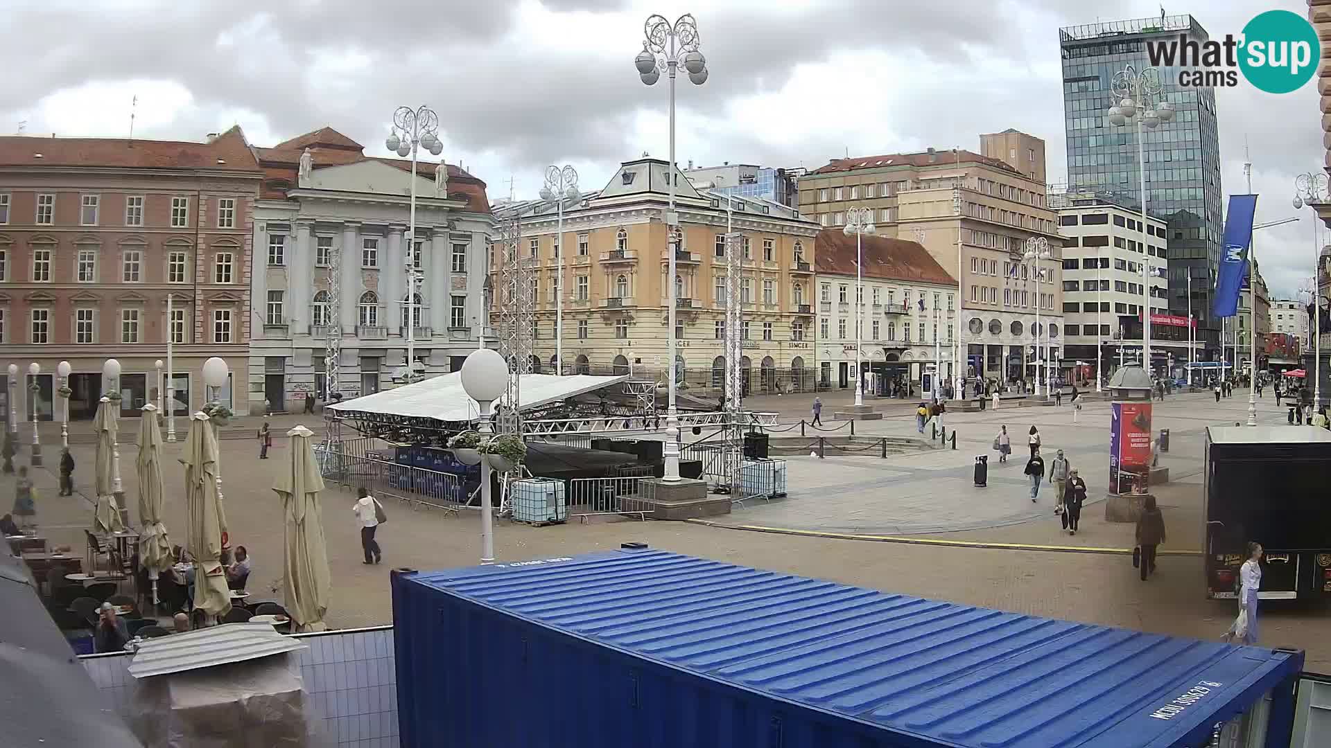 Zagreb Live Webcam Platz Bana Jelačić