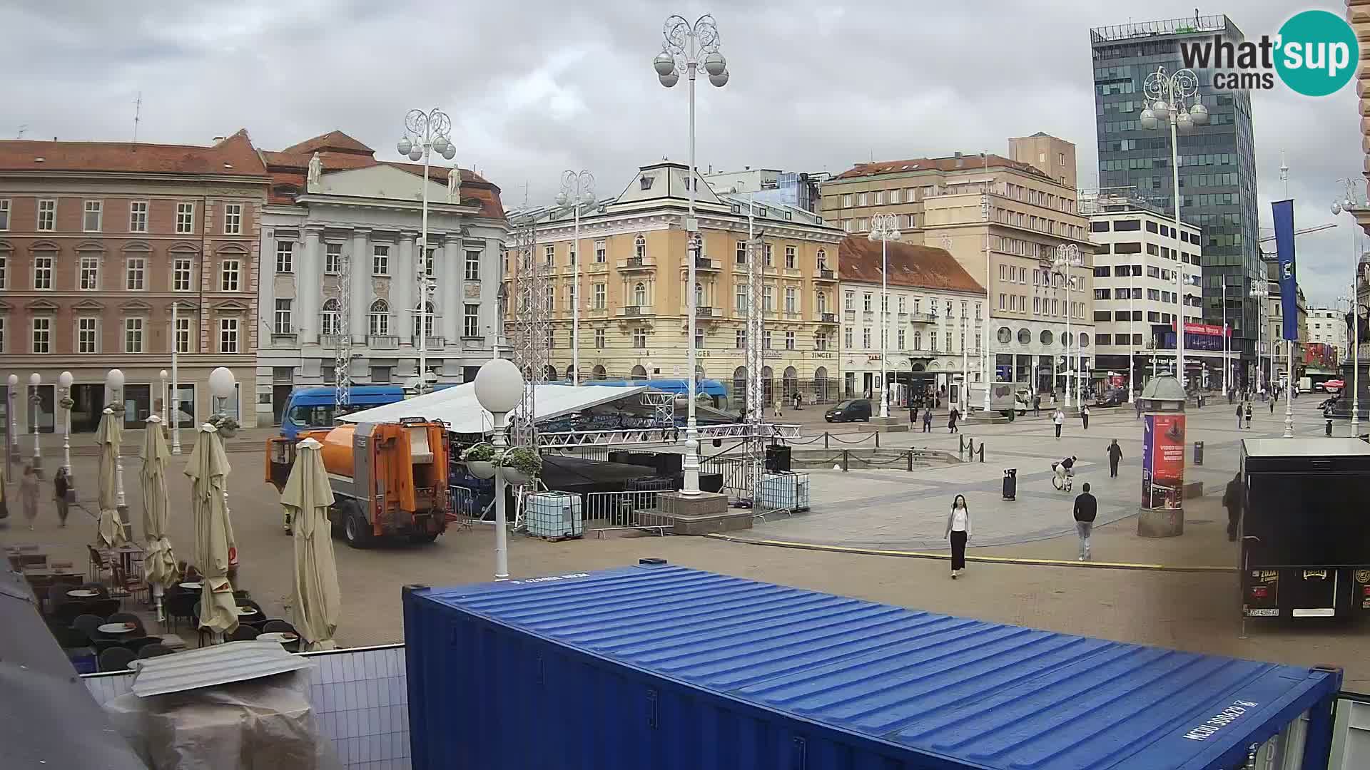 Zagabria Live Webcam piazza Bana Jelačić