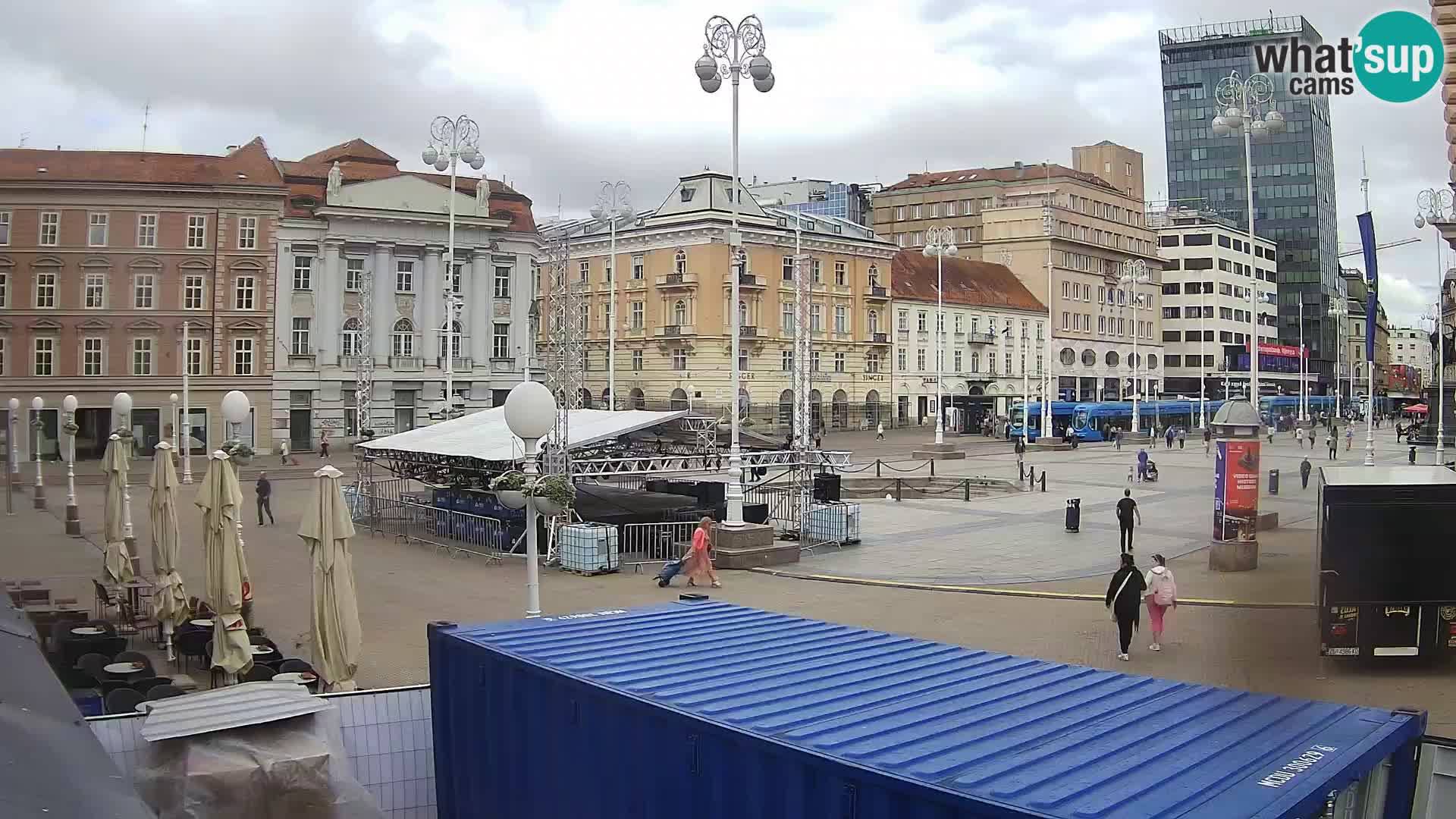 Zagreb Live Webcam Platz Bana Jelačić