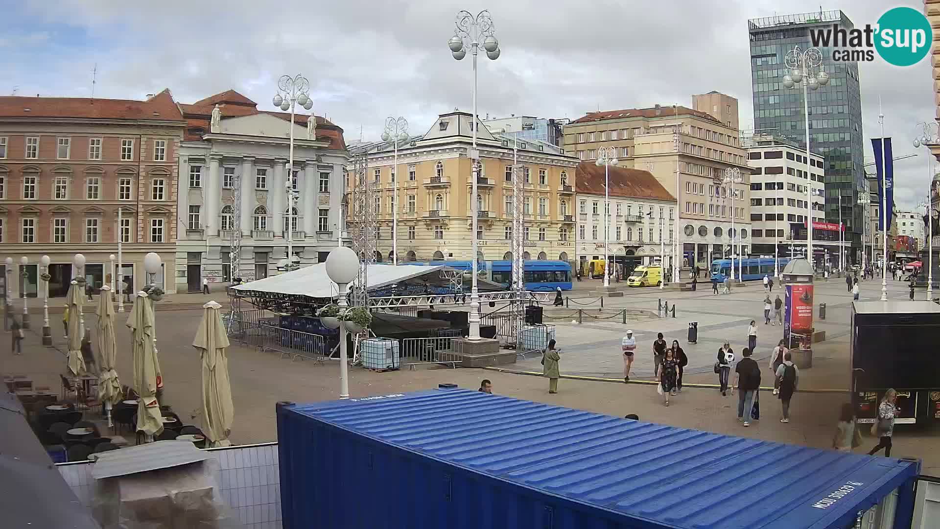 Zagreb camera en vivo plaza Bana Jelačić