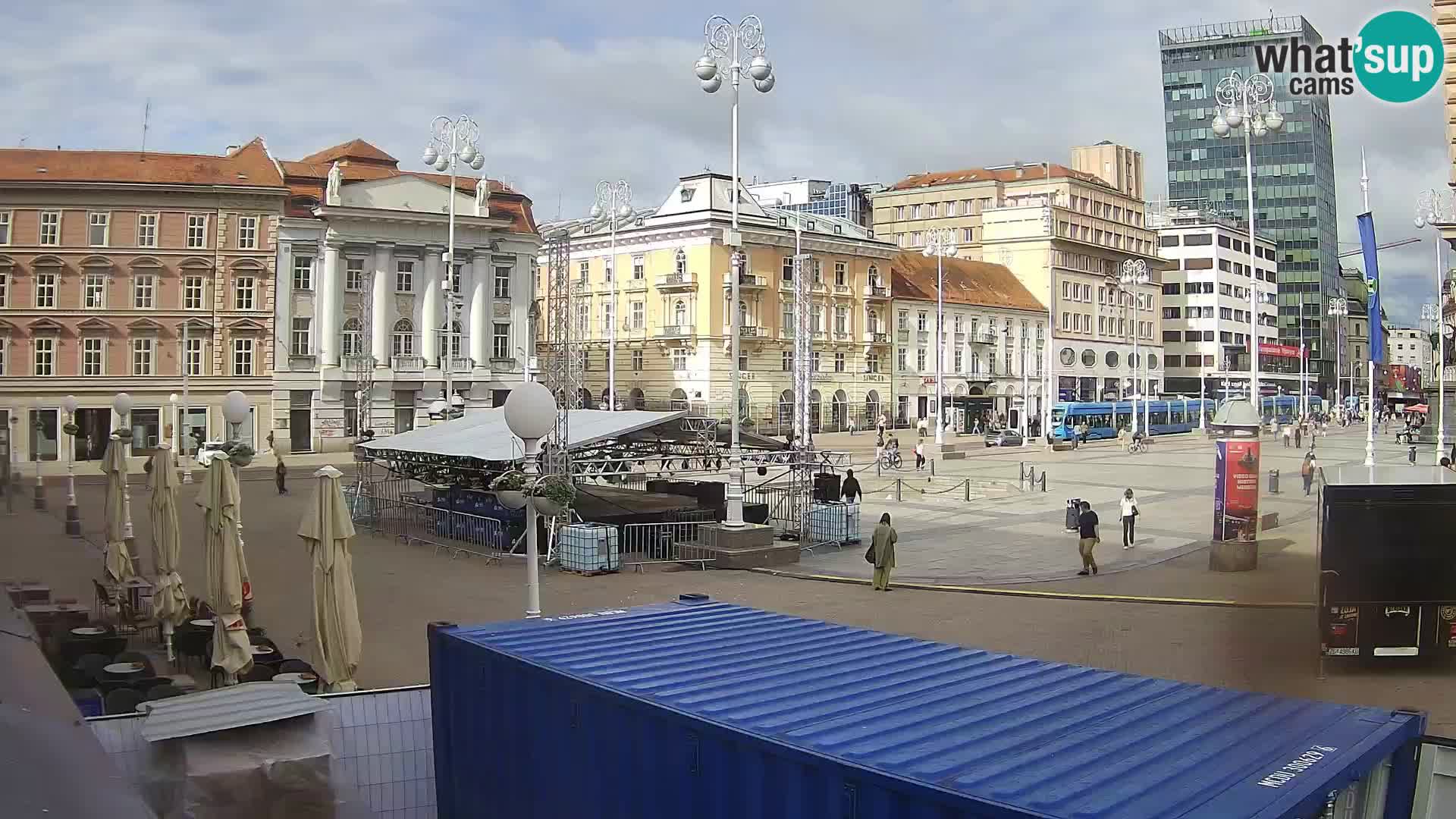 Zagreb Live Webcam Platz Bana Jelačić
