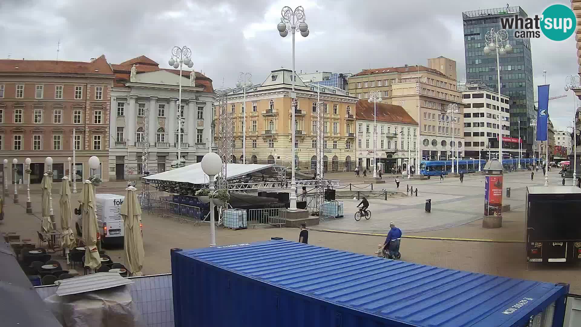 Zagreb Live Webcam Platz Bana Jelačić