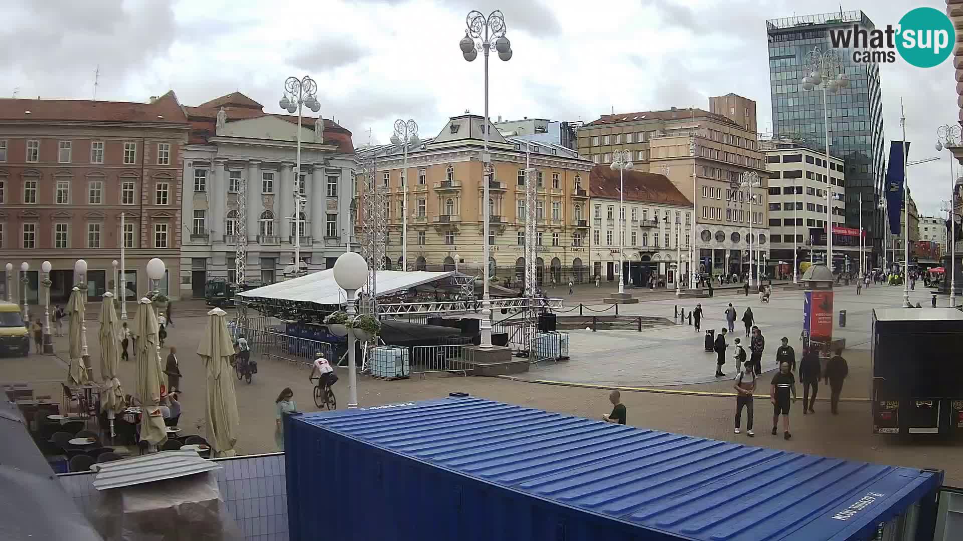 Zagreb web kamera trg Bana Jelačića